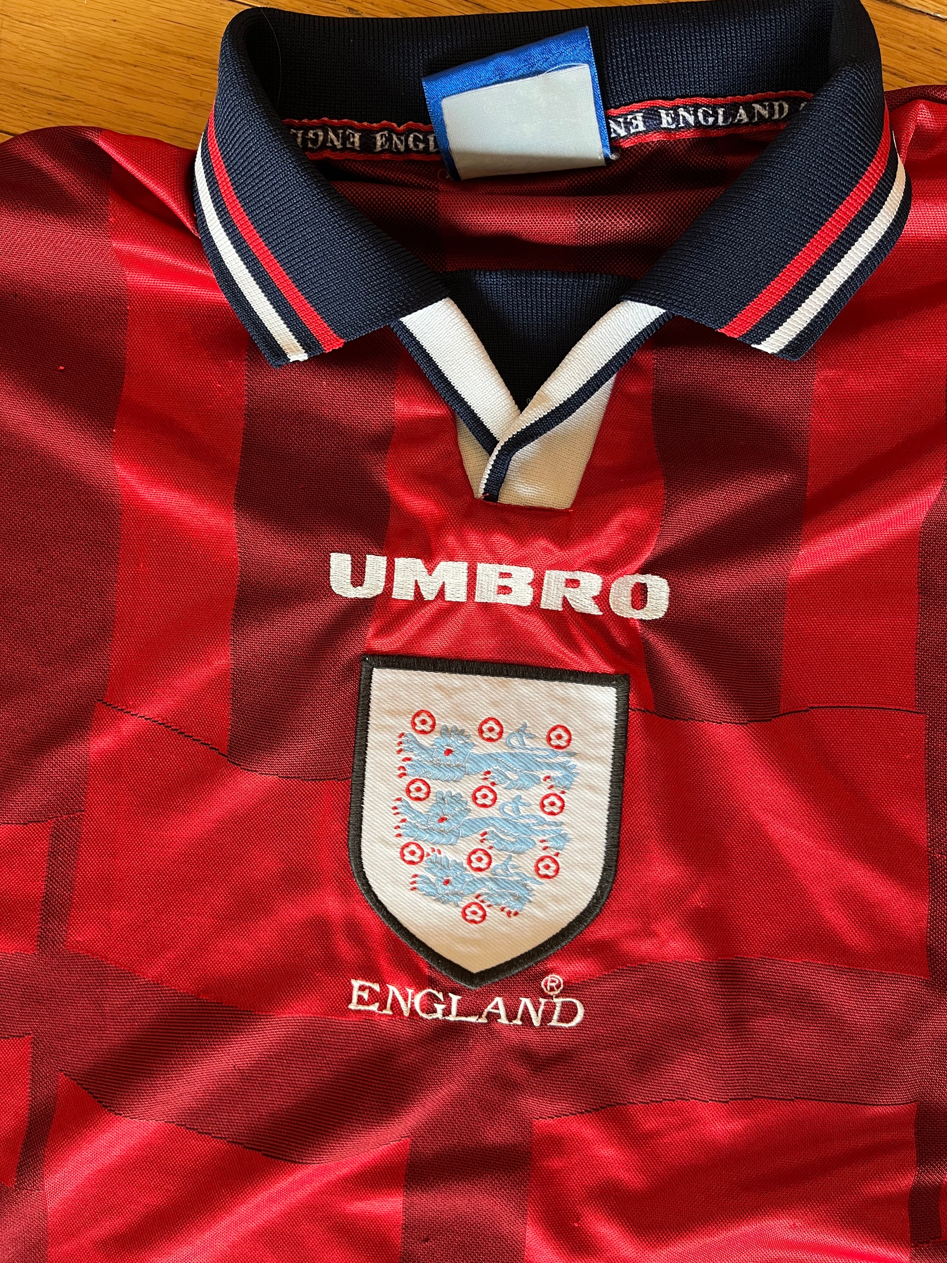 England 1998 Away Umbro Jersey – Pirata Soccer