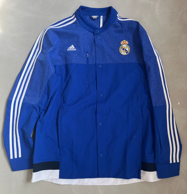 Real Madrid 2014/15 Vintage Snap Warmup Jacket