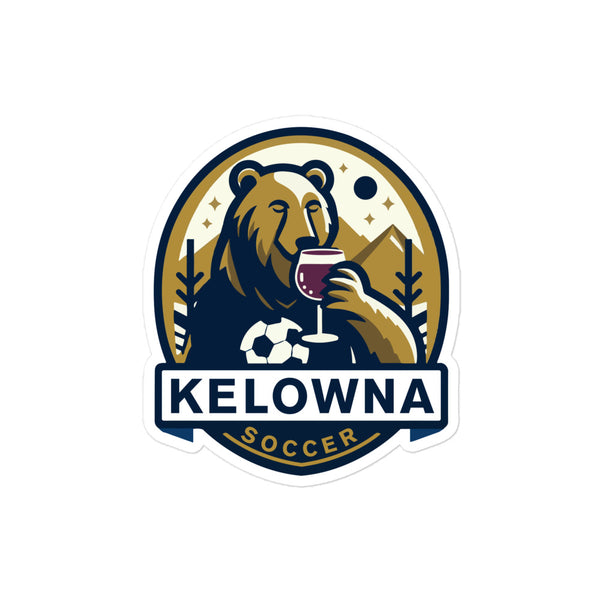 Kelowna Wine Bears Soccer Sticker