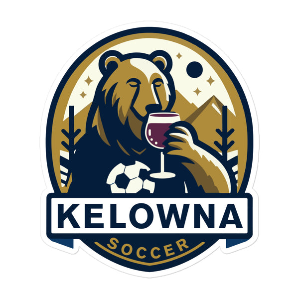 Kelowna Wine Bears Soccer Sticker