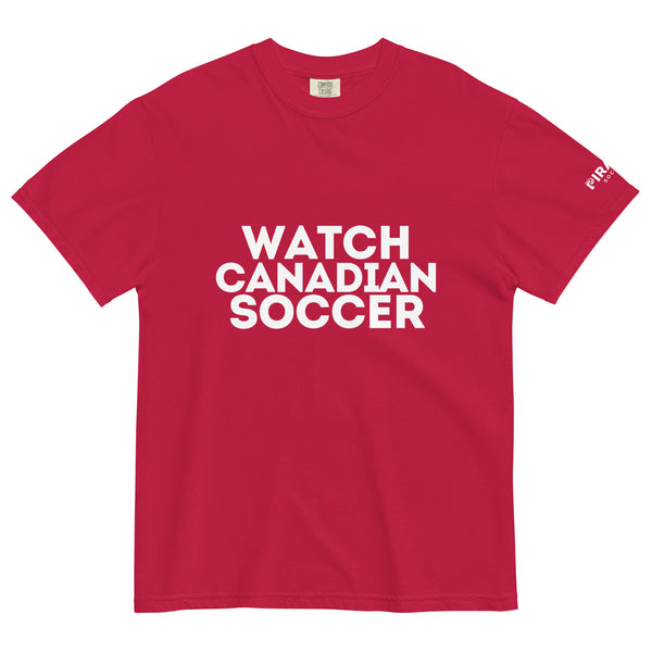 Watch Canadian Soccer Unisex Garment-dyed Heavyweight T-shirt